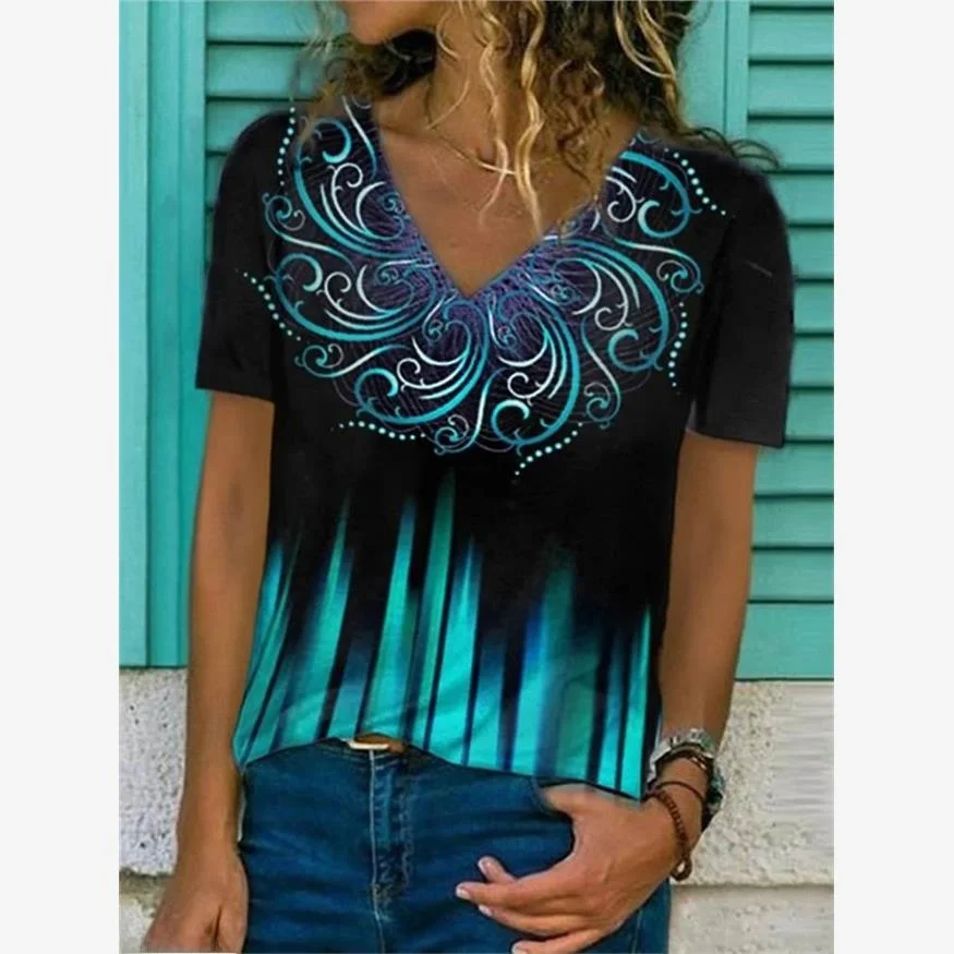 T-shirt décontracté grande taille Faion ort Sve pour femme Cleanfit H Version Matériau en lin Autre matériau 00% adapté au milieu...