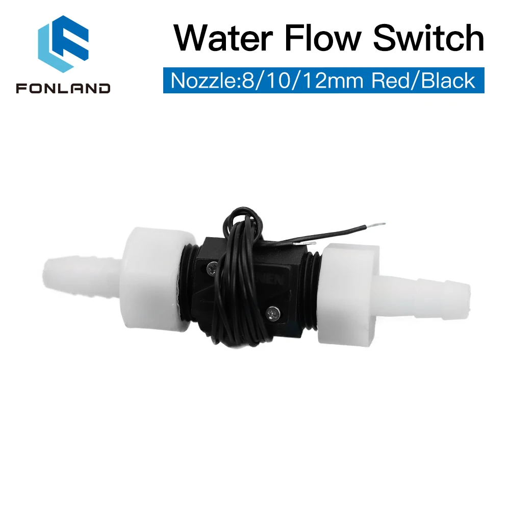 FONLAND 8/10/12mm Nozzle Water Flow Sensor Switch Meter G1/2\