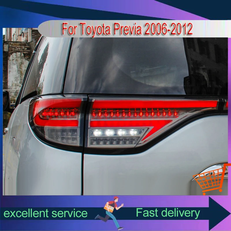 

Car Stuff Styling For Toyota Previa 2006-2012 Rear Lamp DRL Taillight Turn Signal Highlight LED Bulbs Reverse Auto Accessories