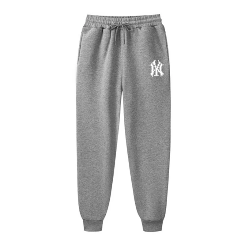 New Casual Pants Men Autumn And Winter Fleece Jogging Sports Pants Fashion Brand Printed Drawstring Men\'s Clothing Pencil Pants