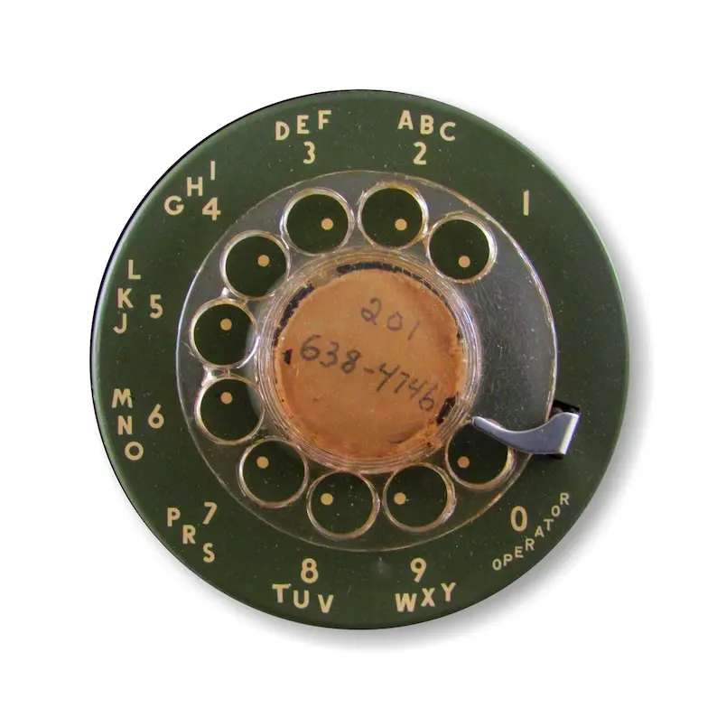 

Vintage Retro MCM Avocado Green Telephone Dial Round Mousepad Desk Decoration Kawaii Desk Pad Home Office Setup Mouse Pads