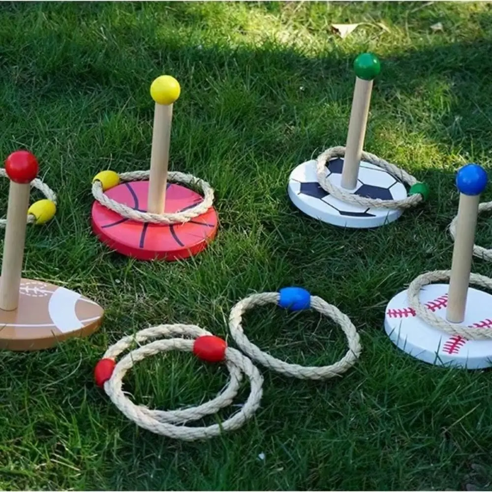 Jogando temático corda anel jogar jogo família reunião jogando brinquedo anel jogar brinquedo sensorial jogar treinamento ao ar livre bola aro jogo