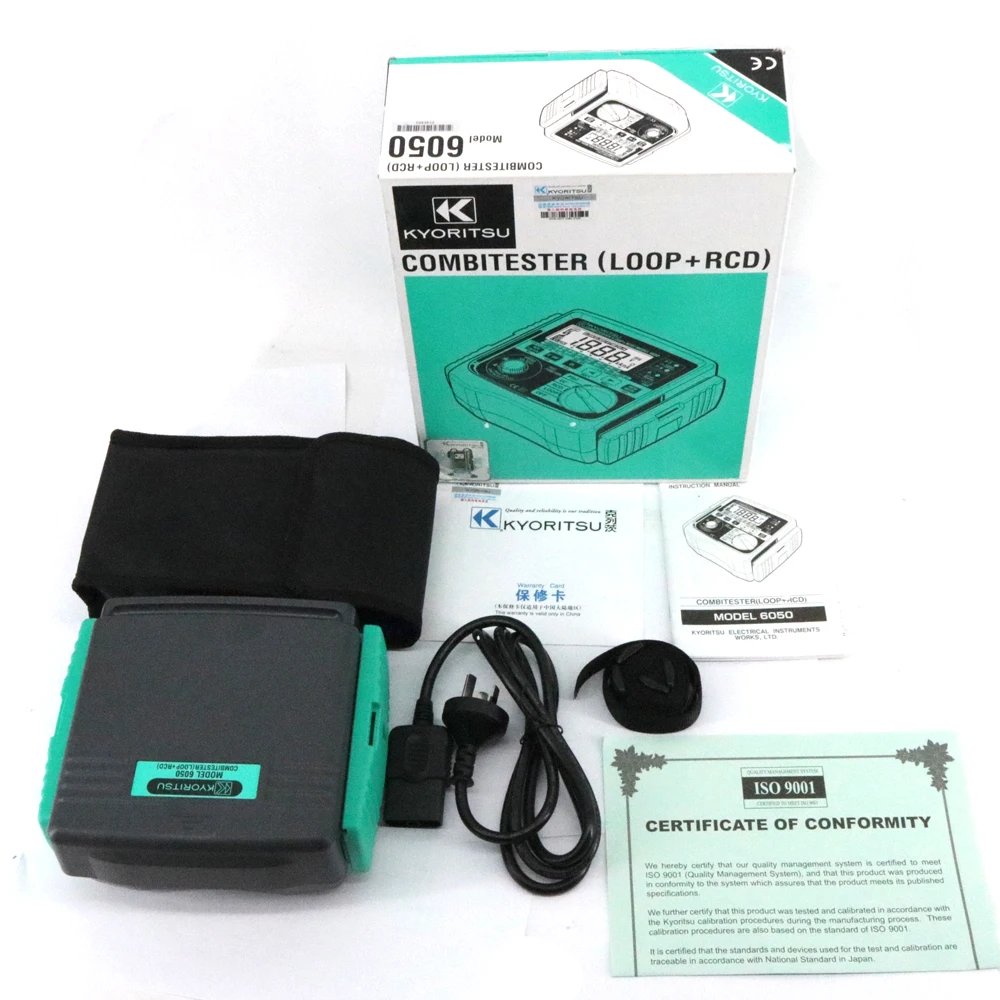 Kyoritsu 6050 Combitester (Loop + RCD) 2 in 1 Loop Tester Digital RCD Tester KEW6050