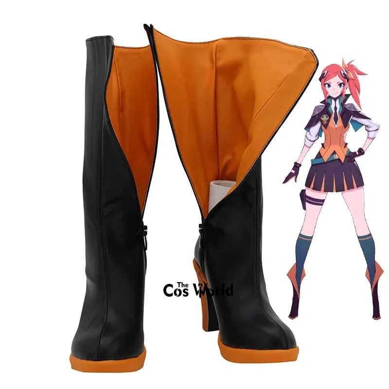 AAA 2025 LOL Battle Academia 2019 Luxanna Crownguard ألعاب سيدة اللمعان تخصيص أحذية عالية الكعب