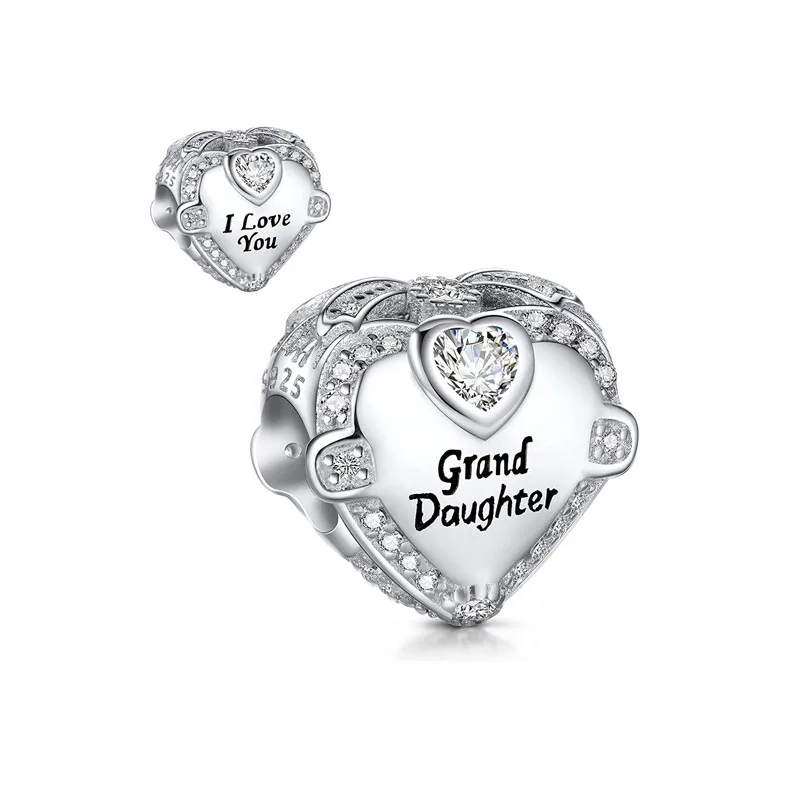2024 New I Love Your Mother, sisters, Father, Family Charm Pendant, Fitted Original 925 Sterling Silver Bracelet DIY Accessories image 3