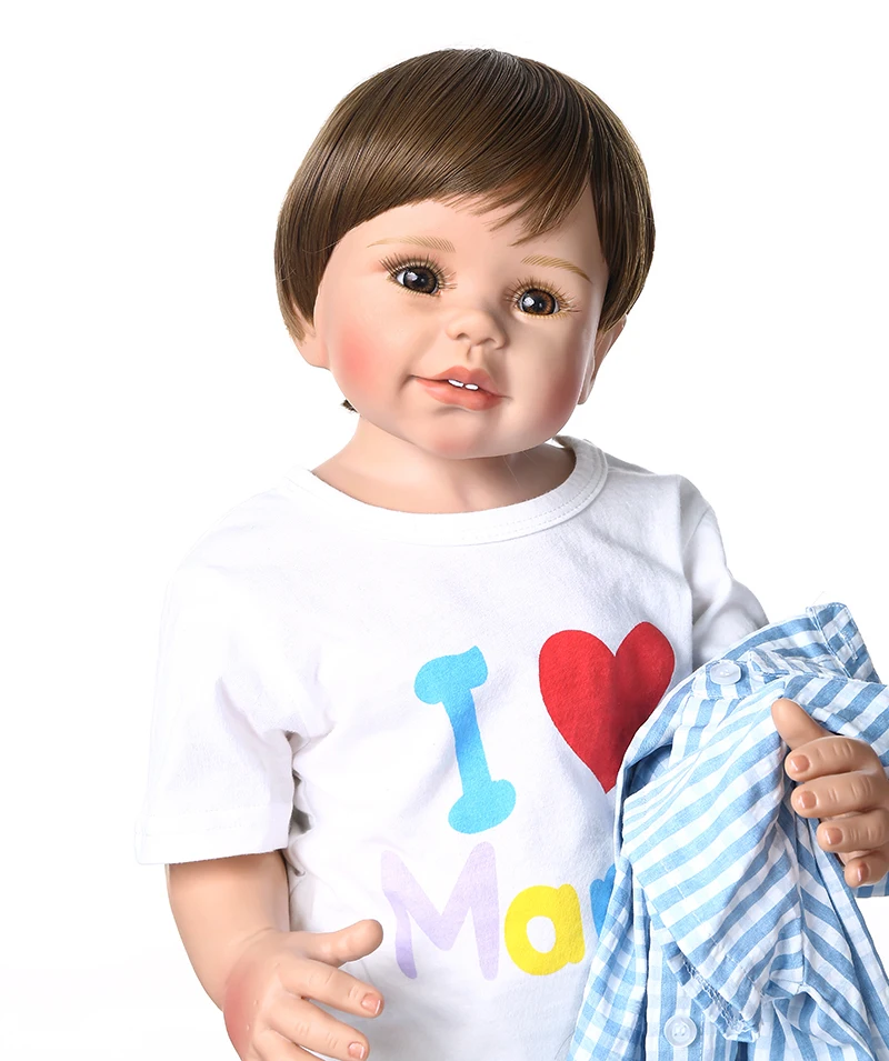 70CM Big Children Baby Clothes Models Boy Dolls Life Proportion Personality Ornaments Small Collection Hobbies