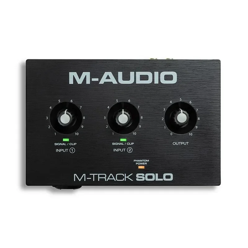 M-AUDIO M-Track solo Recording Studio 2 In 2 Out Audio Interface Professional Arrangement Recording Sound Card