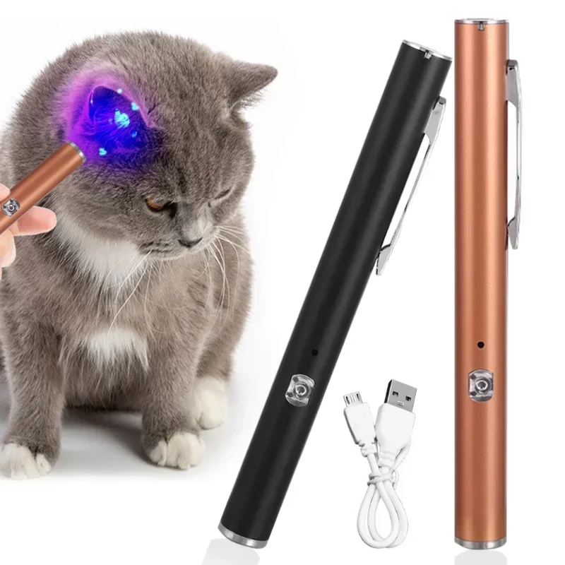 

365 UV Veterinary Wood Lamp Pet Fungus Detection Waterproof Flashlight Skin Ultraviolet Light Cat Moss Tinea Light Black Mirror