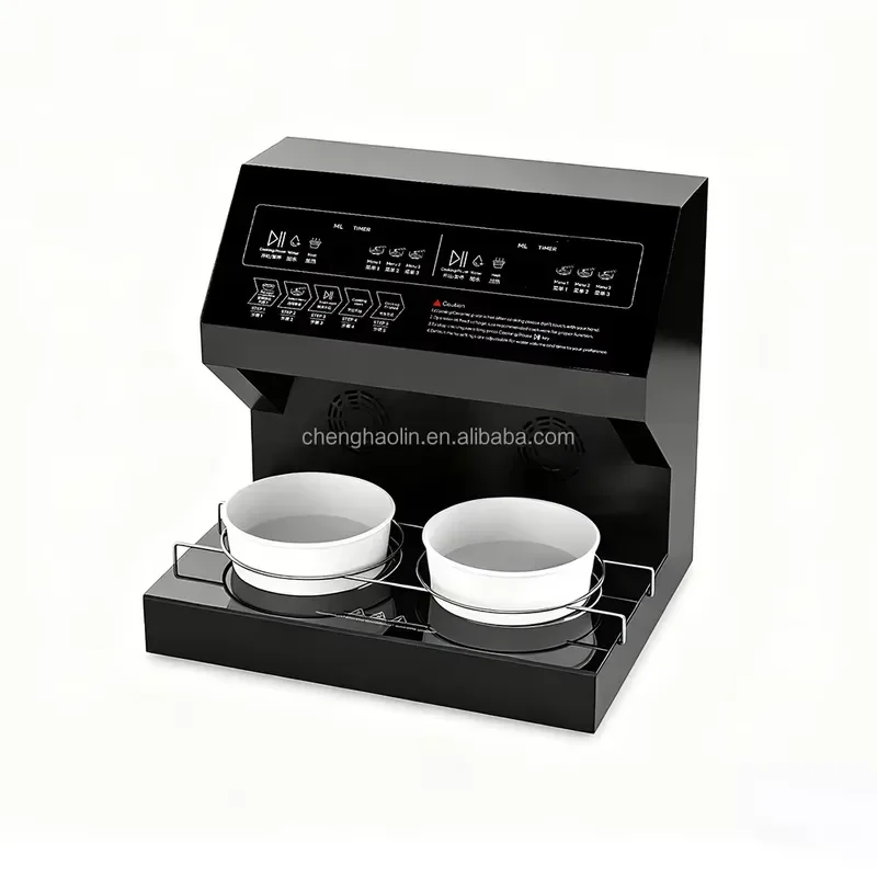 Commercial Double Head Automatic Noodle Cooker with Timing and Auto Water Fill for Convenience Store Ramen Pot Kitchen