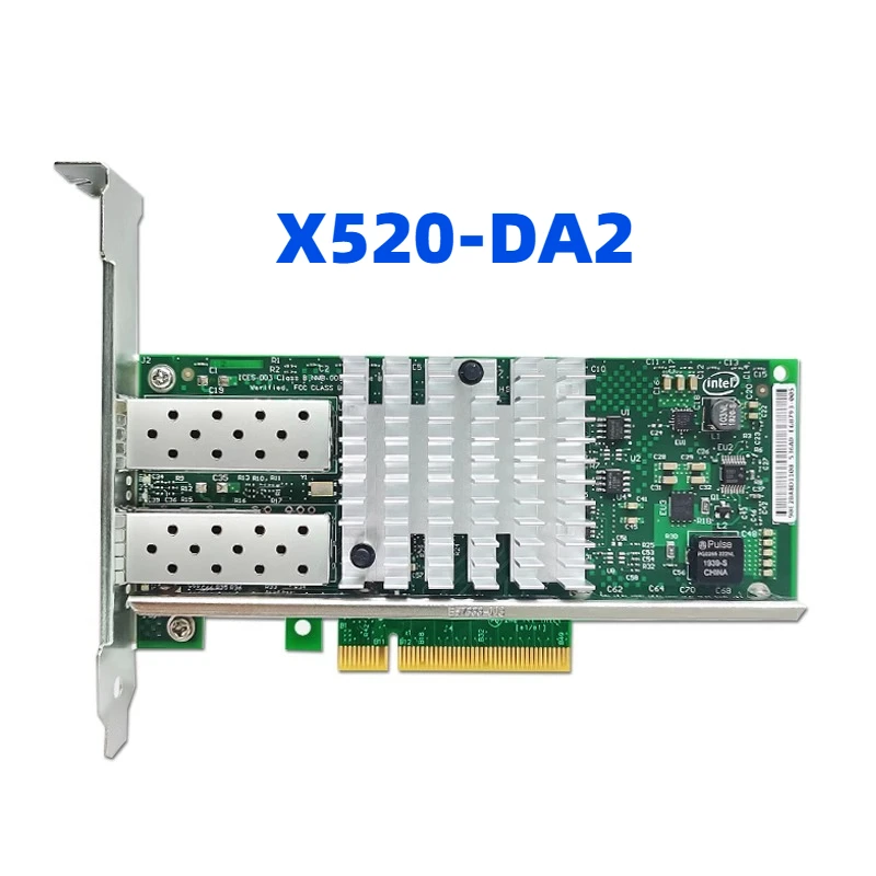 X520-DA2 SR2 X710-DA2 dual optical port 10 Gigabit network interface card fiber 10G SFP