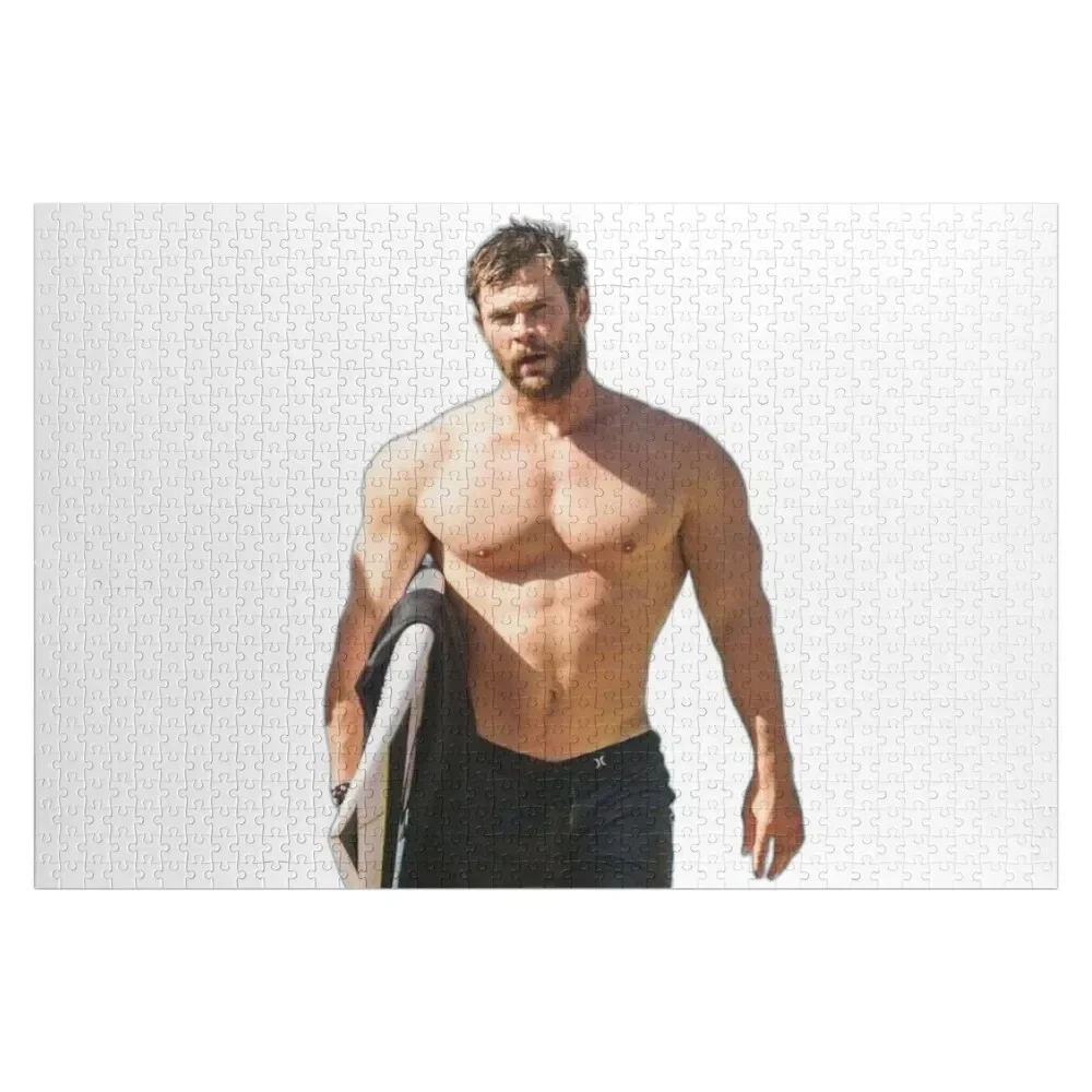 

Chris Hemsworth Six Pack Jigsaw Puzzle Personalised Jigsaw Custom Child Puzzle