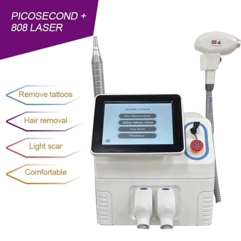 ‌ 2025 Professionelle 2-in-1-Dioden-Pikosekundenlaser 4000 W 755 808 1064 nm schmerzlose Haarentfernung Tattooentfernung Salonausrüstung ‌