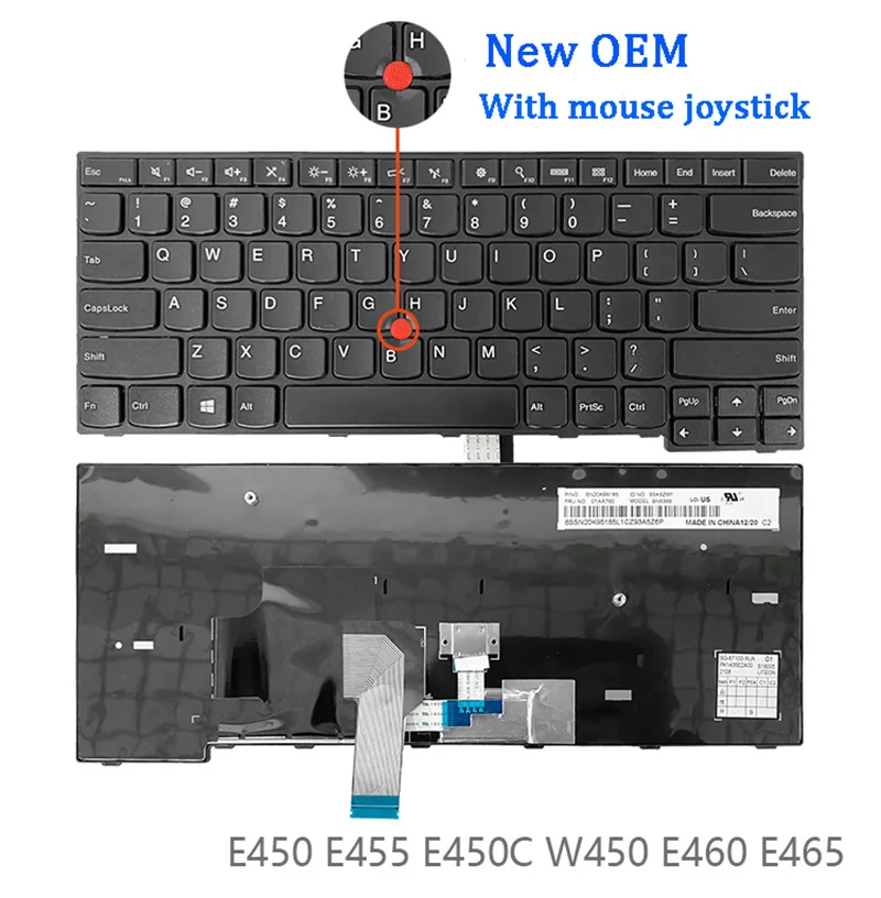 New ORIGINAL Laptop Keyboard For LENOVO IBM Thinkpad E450 E455 E450C W450 E460 E465 E470 E470C E475