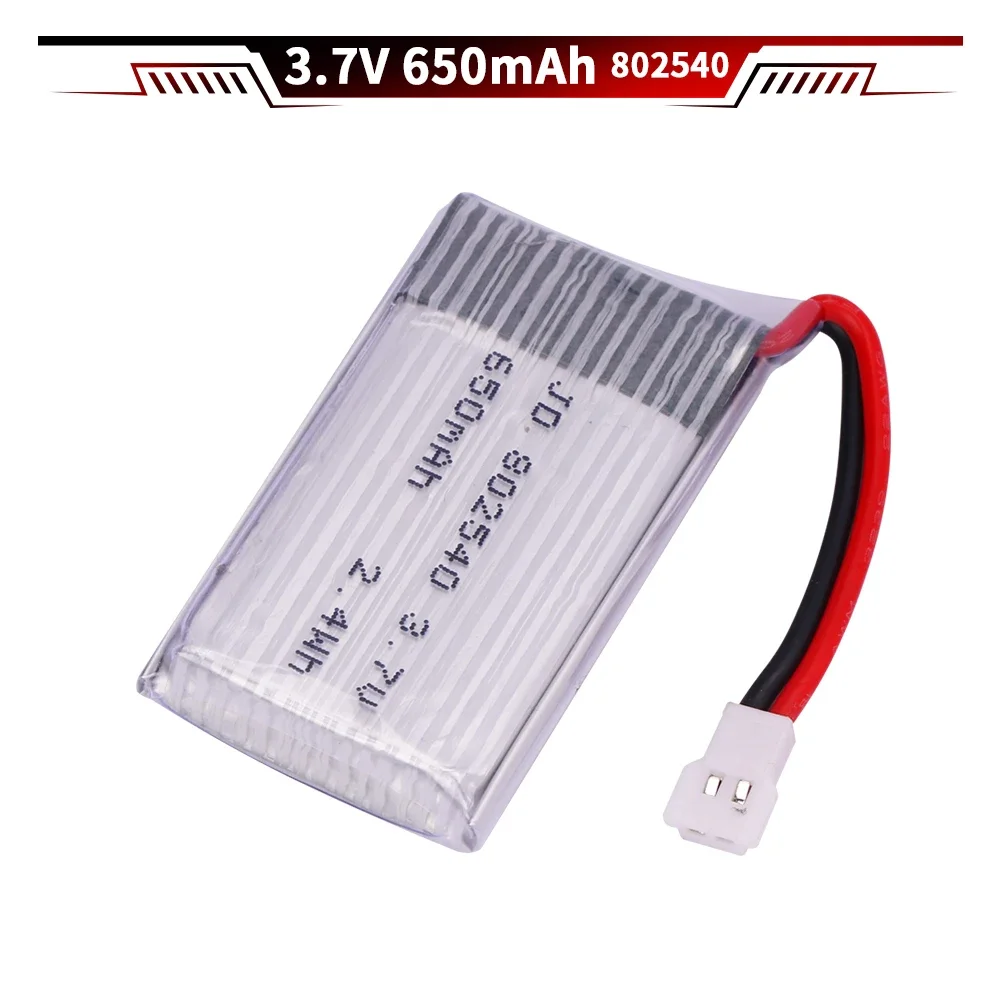 650 mAh 3,7 V 802540 Lipo Batterie Für SYMA X5C X5C-1 X5 H5C X5SW RC Quadcopter Ersatzteile 3,7 V Drone batterie