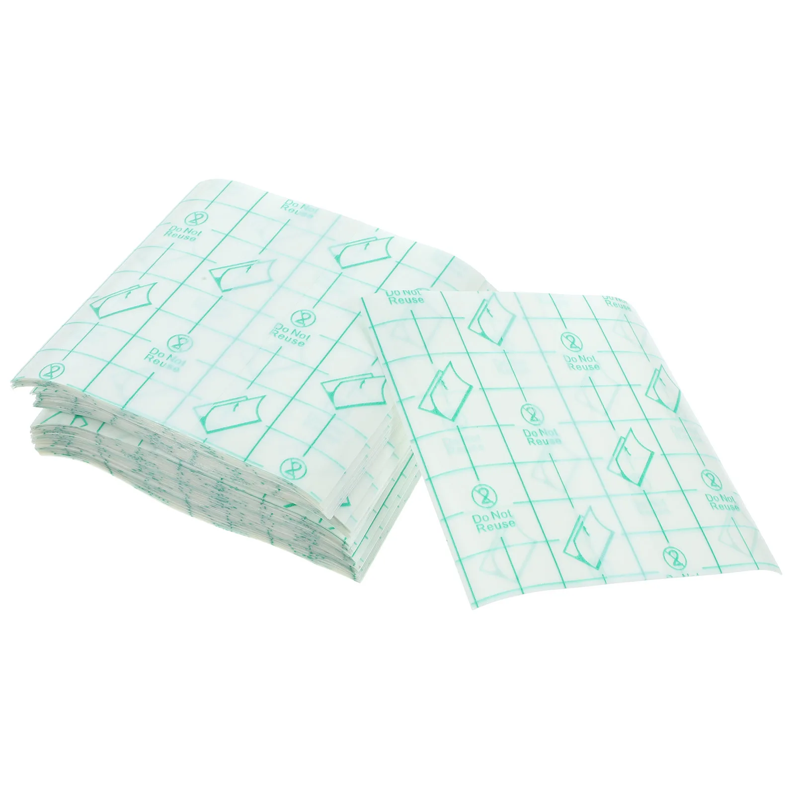 

100Pcs Liquid Foundation Pallet Mixing Plate Adhesive Disposable Hand Palettes for Makeup Artists Professionals