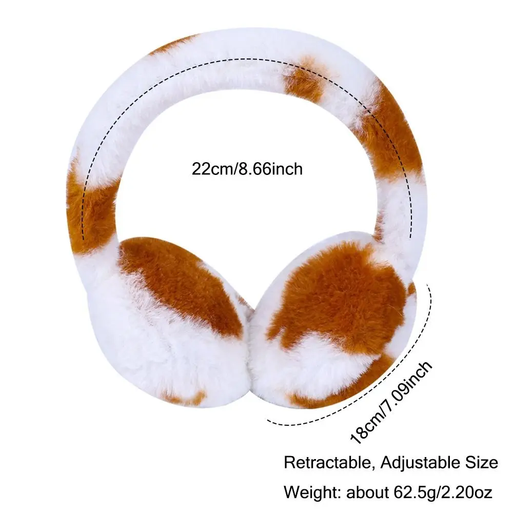 أزياء البقرة طباعة غطاء للأذنين شتاء دافئ الكرتون رقيق الأذن يغطي قابل للسحب الاطفال تدفئة الأذن للبنين بنات