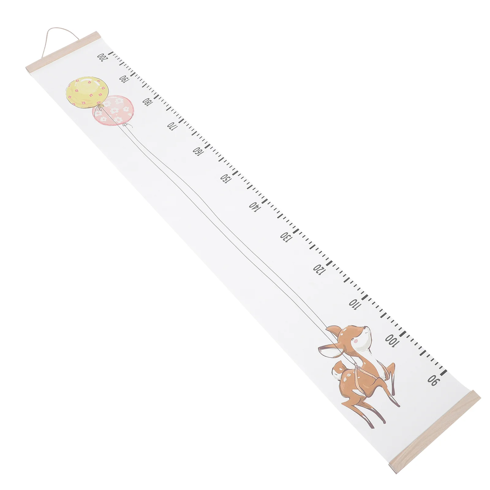 Balloon Children's Height Ruler Ballons Nursery Wallpaper Kids Chart Measuring for Measurement Flip Growth Canvas