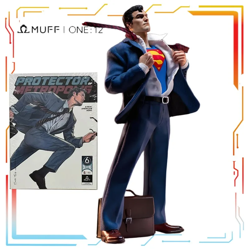 

Muff Toys, оригинальный готовый продукт 1/12, подвижный Супермен Кларк, аниме, экшн-фигурка, модель игрушки, Коллекционная модель, подарки для мальчиков