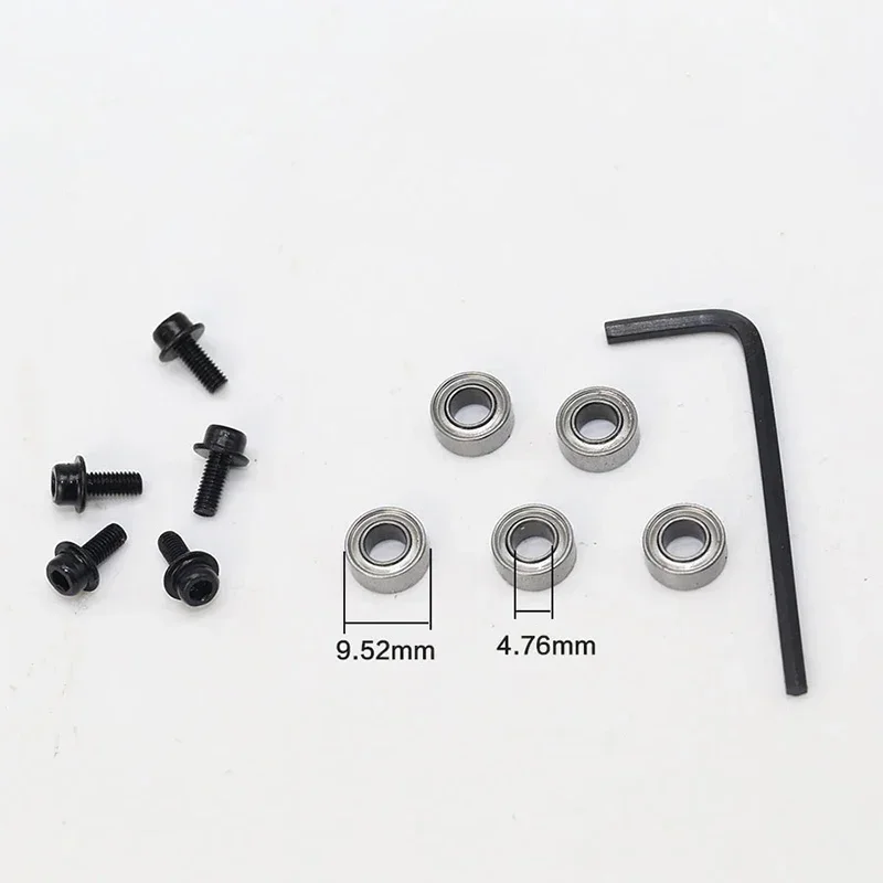 5pc Top Mounted 1/2, 3/8, 3/4 Bearing & Stop Ring for 1/4