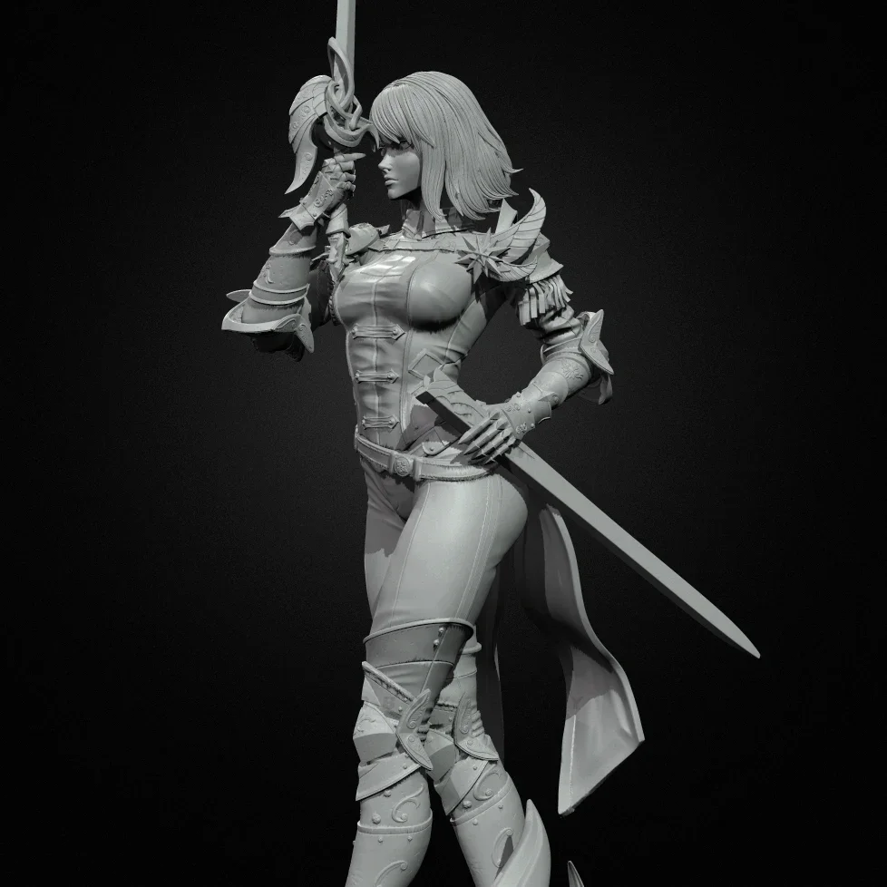 

The height of man 50mm 75mm Resin model kit female hero colorless self-assembly TD-7305/3D
