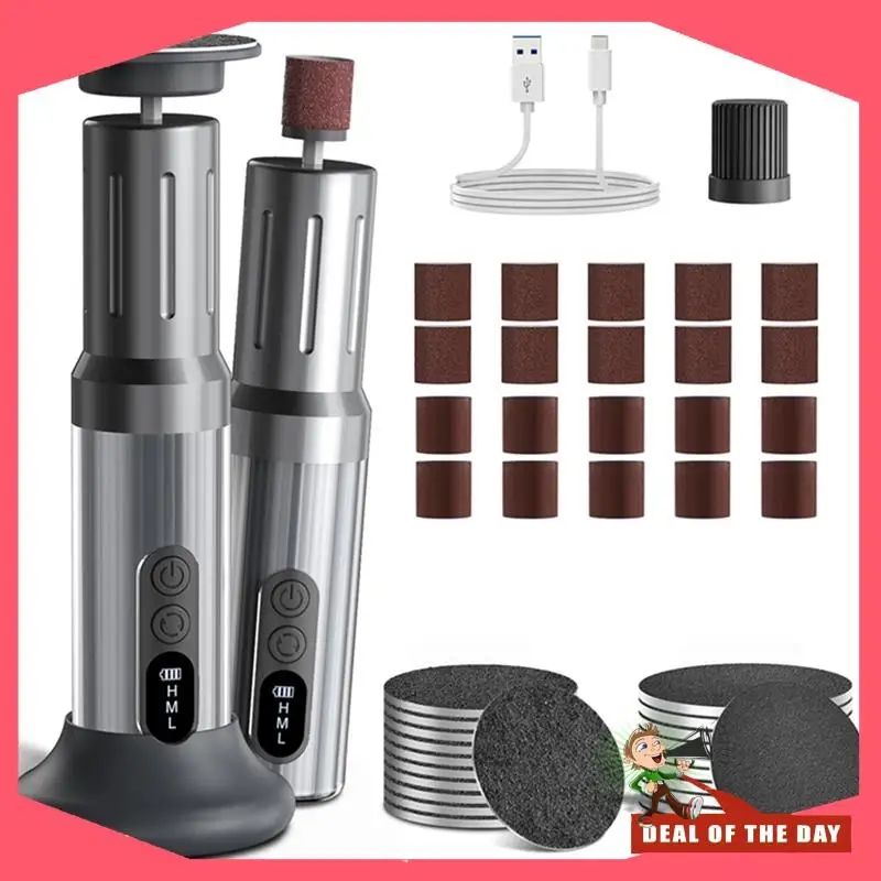 24-Hour Delivery Cordless Electric Foot Callus Remover 6 Speeds Charring Dock Foot Filer Kit For Women Men