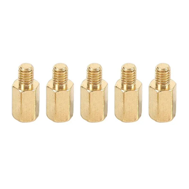ABMS-200 Pcs PC PCB Motherboard Brass Standoff Hexagonal Spacer M3 7+4Mm