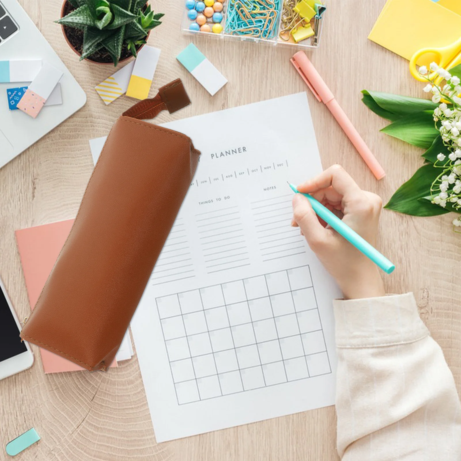 

Pencil Pouch Slim Design Zipper Closure Portable Pen Case for Kids Students Cute Pencil Bag Pen Cases Pencils Box