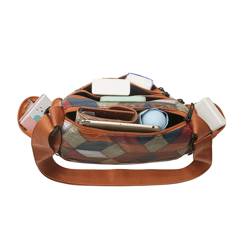 Conjunto de combinação elegante de emenda de diamante, versátil casual de alta qualidade, alça de ombro ajustável, versátil para uso diário