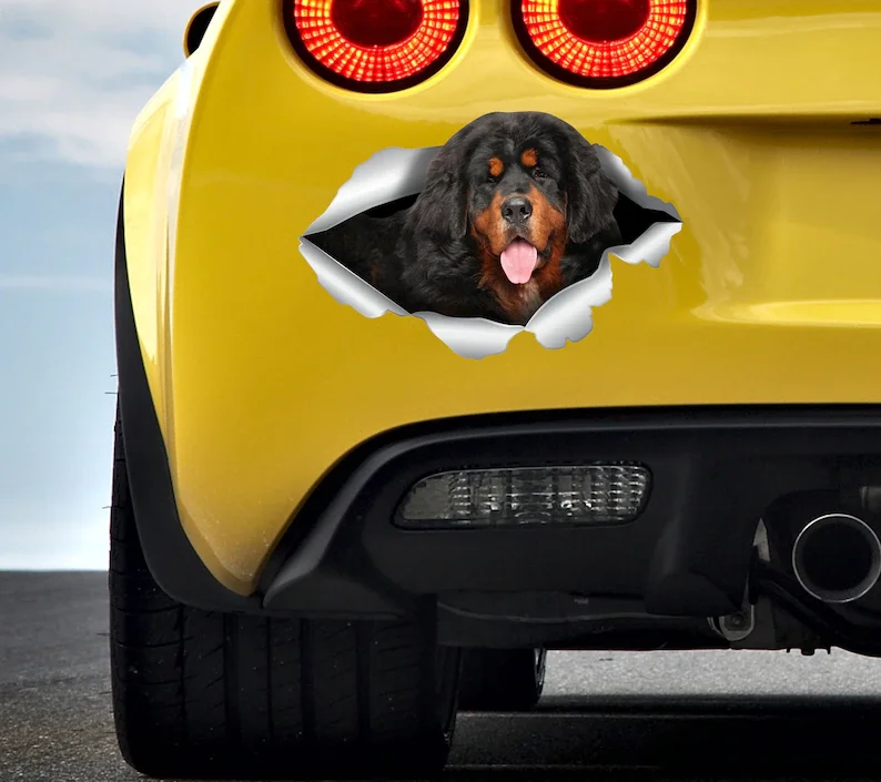 Tibetan Mastiff Car sticker Mastiff sticker Dog car sticker Mastiff decal Funny dog Tibetan Mastiff art Mastiff dog Funny dog st