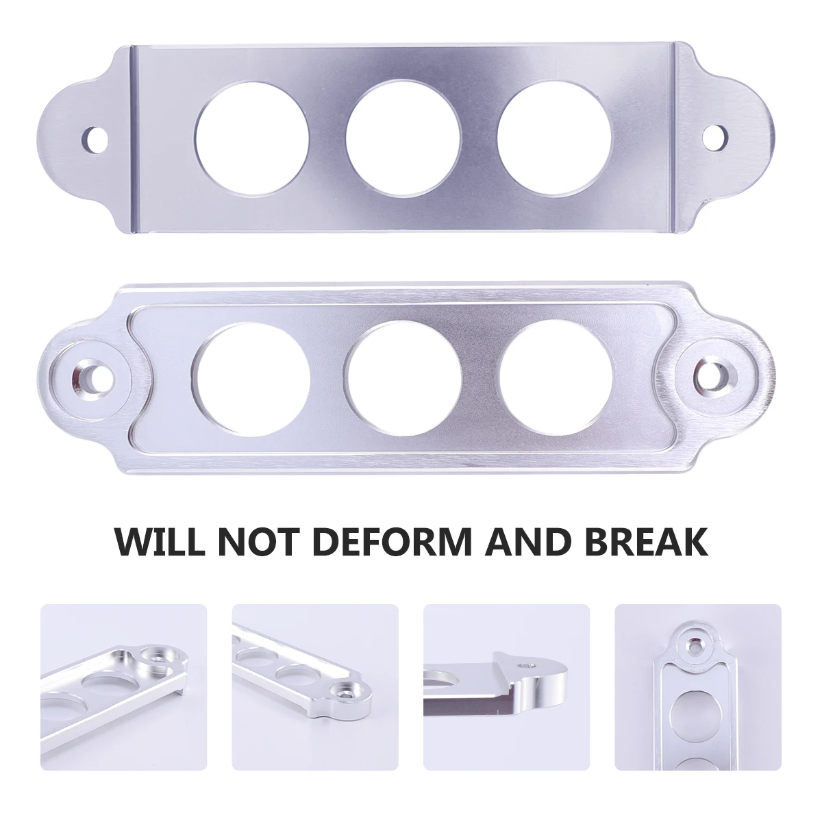 

1 шт. стойка из алюминиевого сплава для автомобиля, грузовика, крепежный кронштейн, гоночный галстук, прочный, износостойкий, золотой