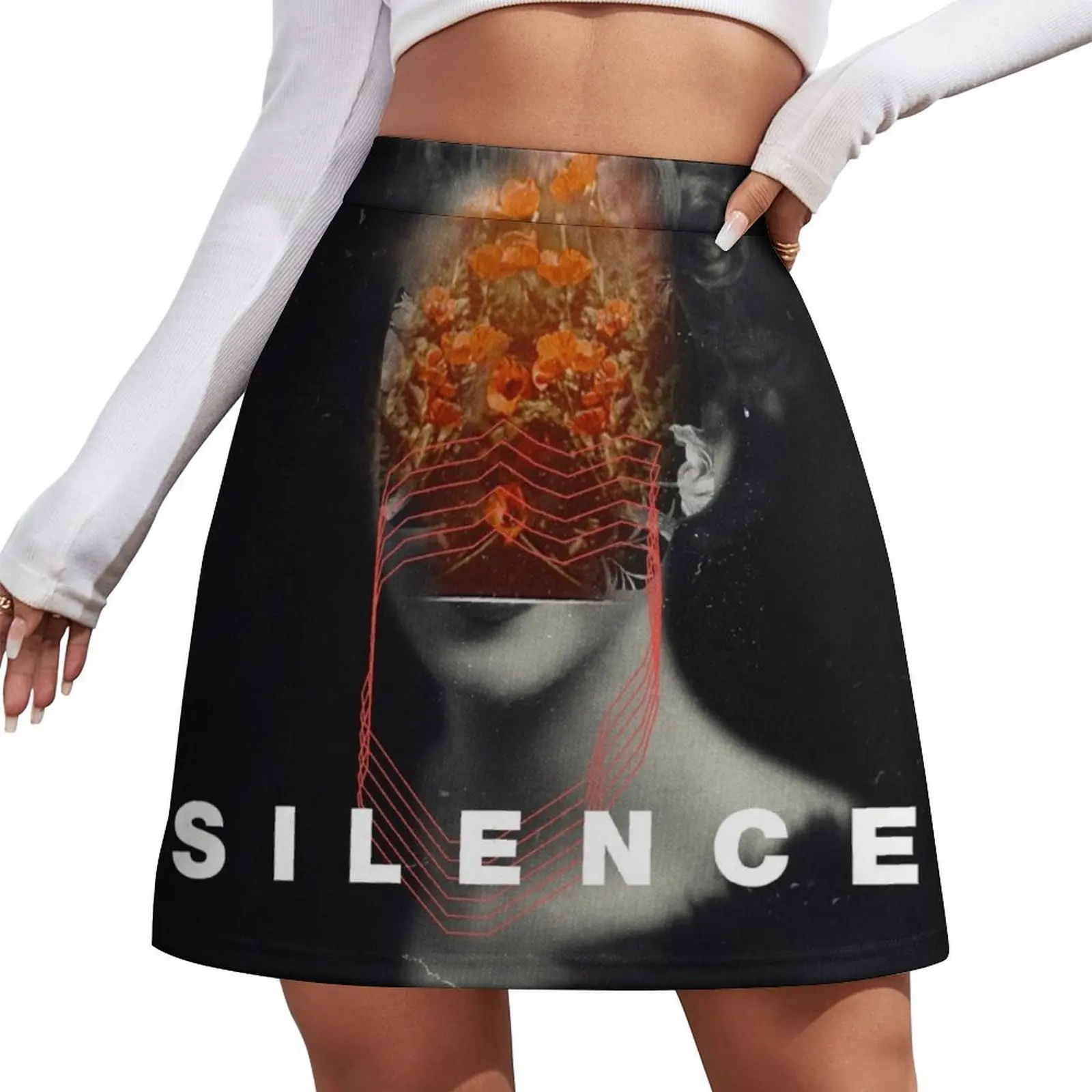 

Мини-юбка Silence, модная корейская одежда, школьная юбка, мини-юбка