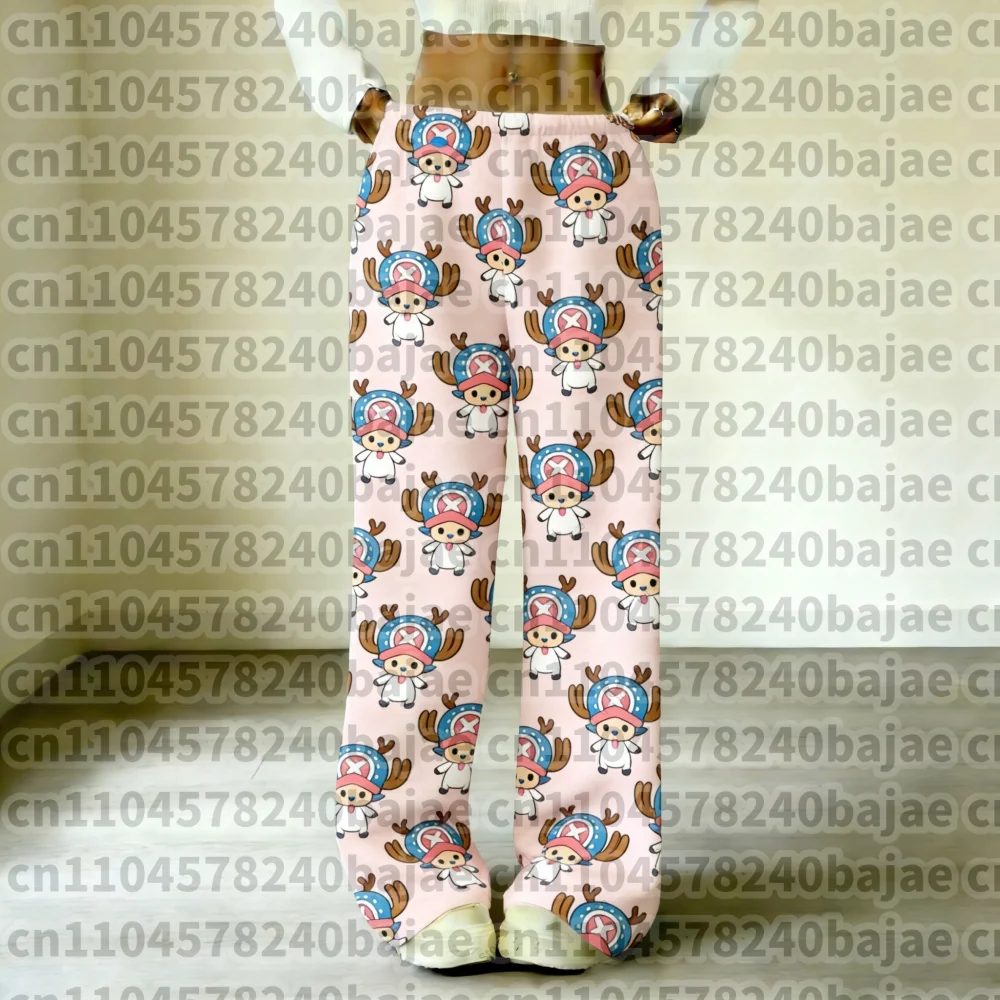 One Piece Jolly Roger Anime Full Over Print Pyjamahose für Erwachsene und Kinder, Flanell, schnell trocknend, bequem, leicht, Freizeithose