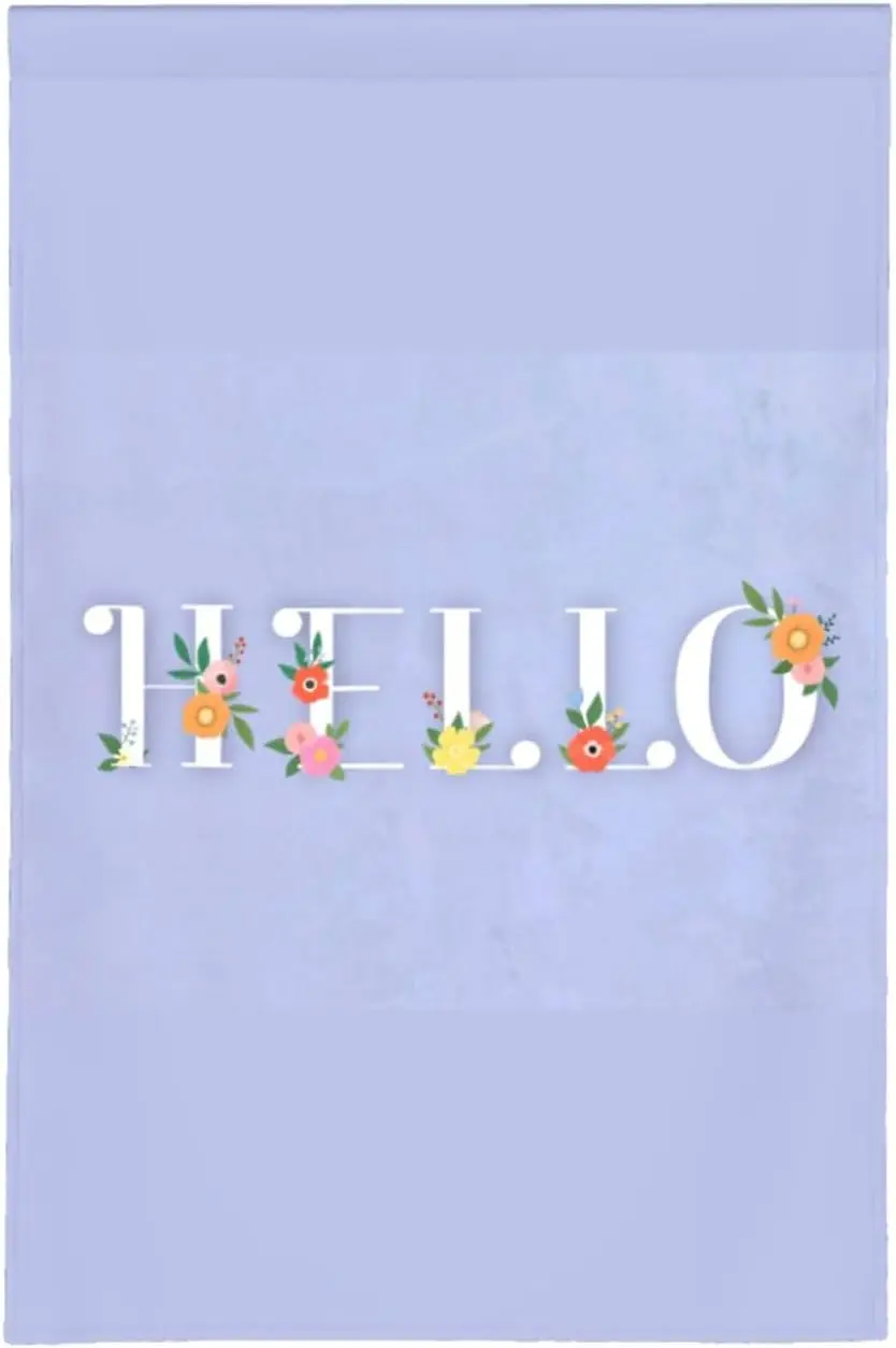 Garden Flags 12x18inch Floral Hello Double Sided Home Decorative House Yard Decor Sign Outside Decorations Seasonal Outdoor  SSL