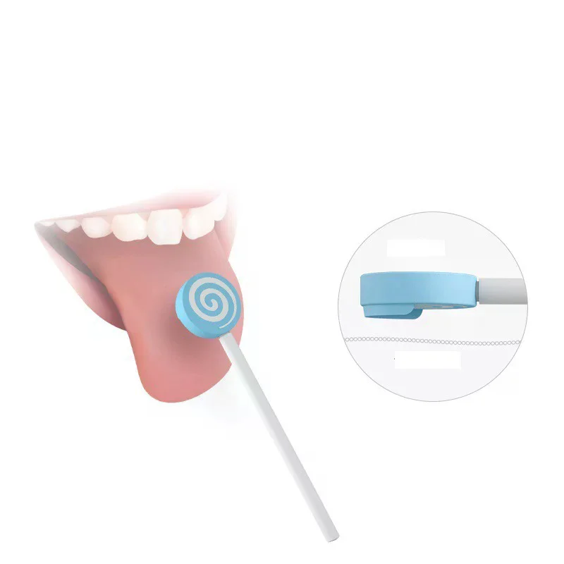 Y-Kelin Lollipop Baby Tongue Sraper Child Scraper Kids Cleaner Oral Hygiene Remove Tongue Coating
