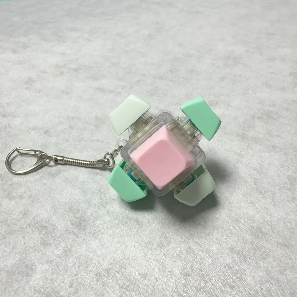 New 2/3/6/9 Keys Keyboard Key Button Stress Relief Fidget Keychain Gadget Keycap Pinch Toy Adult image 5