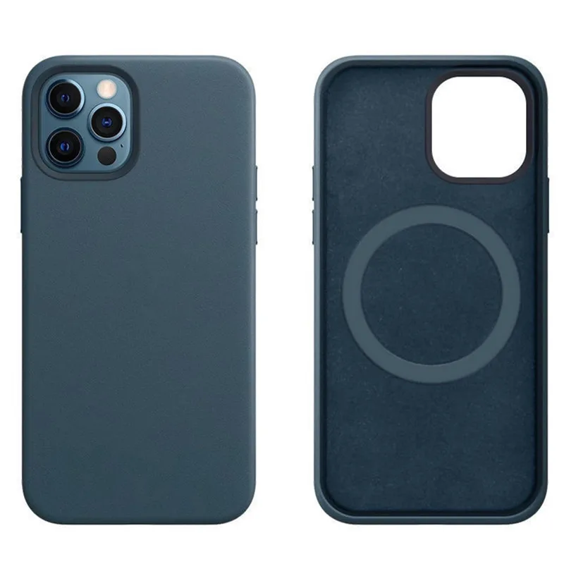 Original Leather Case For Magsafe iPhone 13 Pro Max 13 Mini Wireless Charging Animation Magnetic Cover for iPhone 12 Pro Max