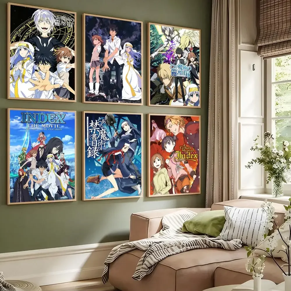 anime A Certain Magical Index Poster Poster HD Printing Comfortable and Fresh Style Wall Art Home Decor Living Room Cafe Gift