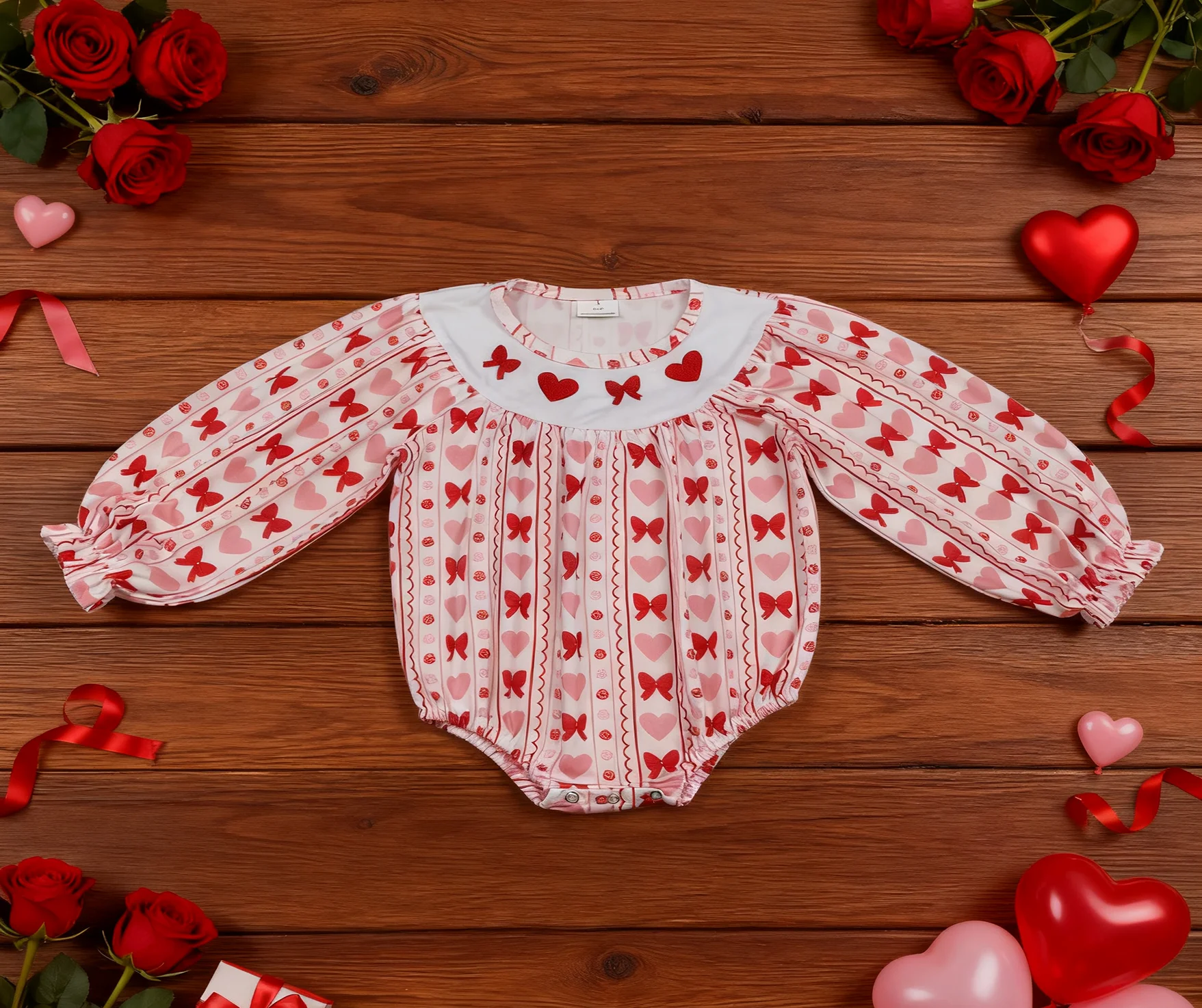 Z1010-04 LR2696 Baby Girls Bubbles Infant Jumpsuit Kids One-piece Newborn Romper Toddler Clothes