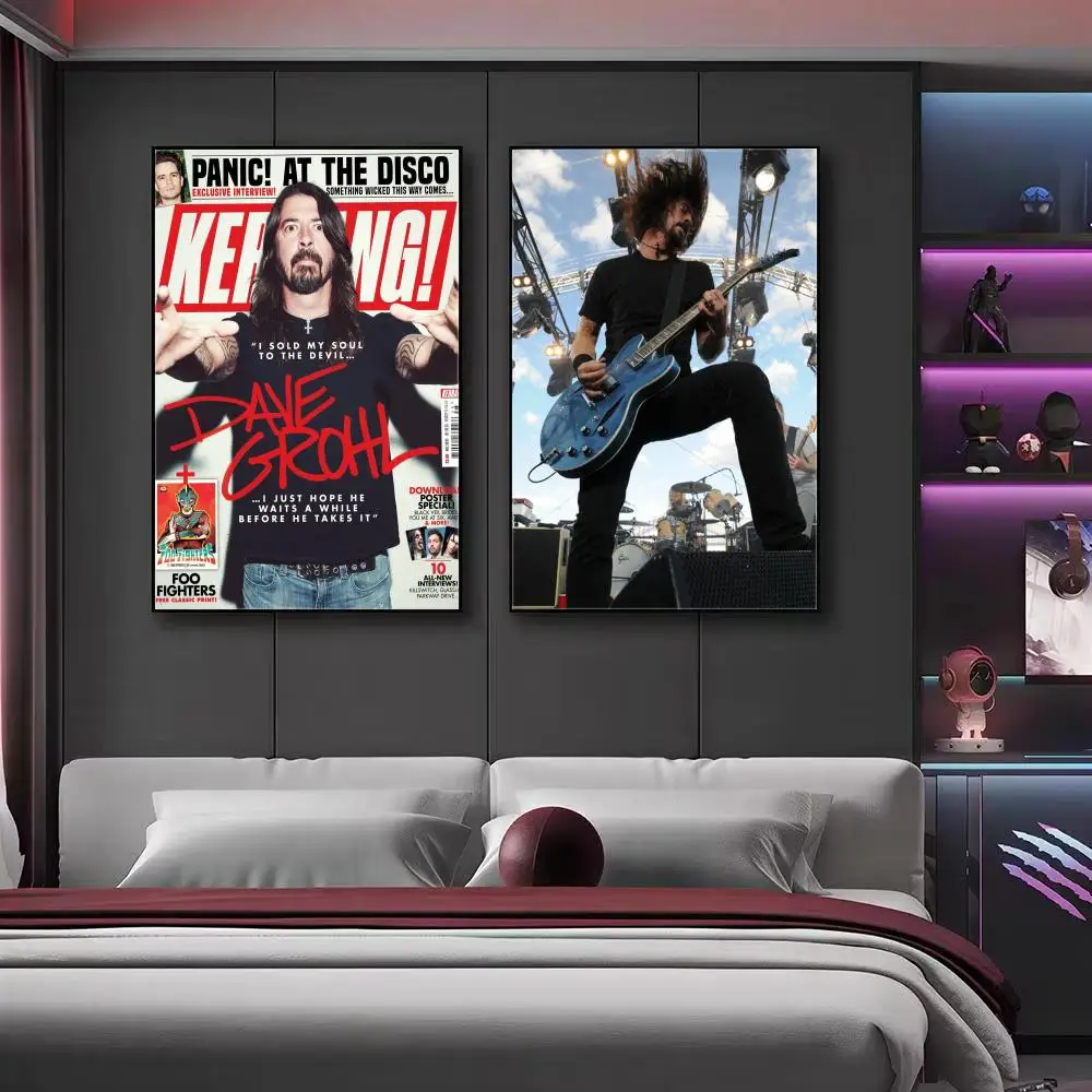 Band F-Foo Fighters Poster Wall Art Print, Aesthetic Room Decor, Modern Home Decor, Removable Print