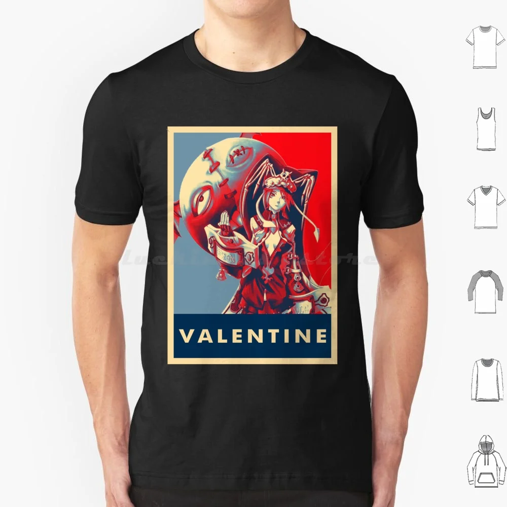 Valentine T Shirt Big Size 100% Cotton Guilty Gear Anime Guilty Game Gear Strive Fighting Game Fighting Games Guilty Gear