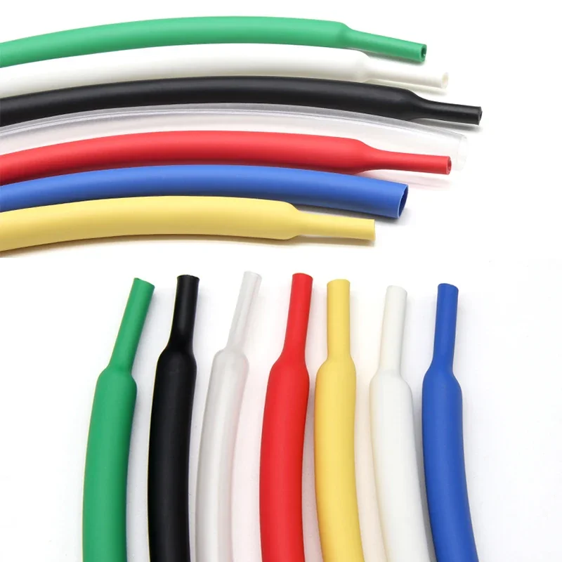 1/2/5M 4:1 With Glue Heat Shrink Tube 4/6/8/12/16/20/24/32/36/40/52mm Dual Wall Thicken Adhesive Wire Cable Polyolefin Sleeving
