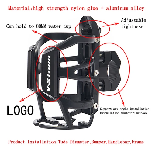 Imagen 2 del producto Para Suzuki VSTROM 650 1000 1050 1050XT V-STROM DL250 DL650 DL1000 motocicleta soporte para botella de agua y bebidas portavasos