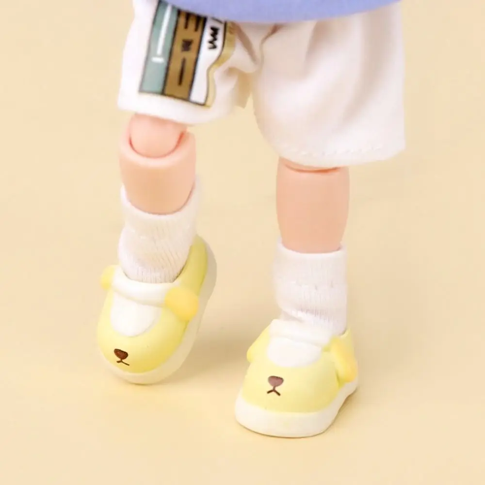 Cute Dog OB11 Doll Shoes Puppy Kawaii 1/12 Doll Shoes Toy Rubber Doll Accessories OB11