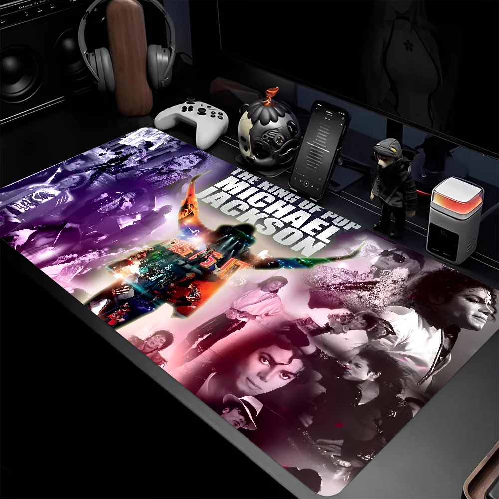 Michael Jackson Singer Mousepad Large Gaming Mouse Pad LockEdge Thickened Computer Keyboard Table Desk Mat