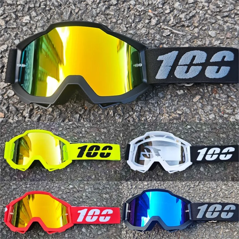 

High Quality 100 Motorcycle Goggles Motocross Racing Off-Road Goggles Motorcycle Glasses With PC Lens