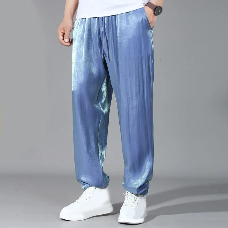 

Spring Summer Men Large Outdoor 10XL 11XL 12XL Thin Long Pants 150kg