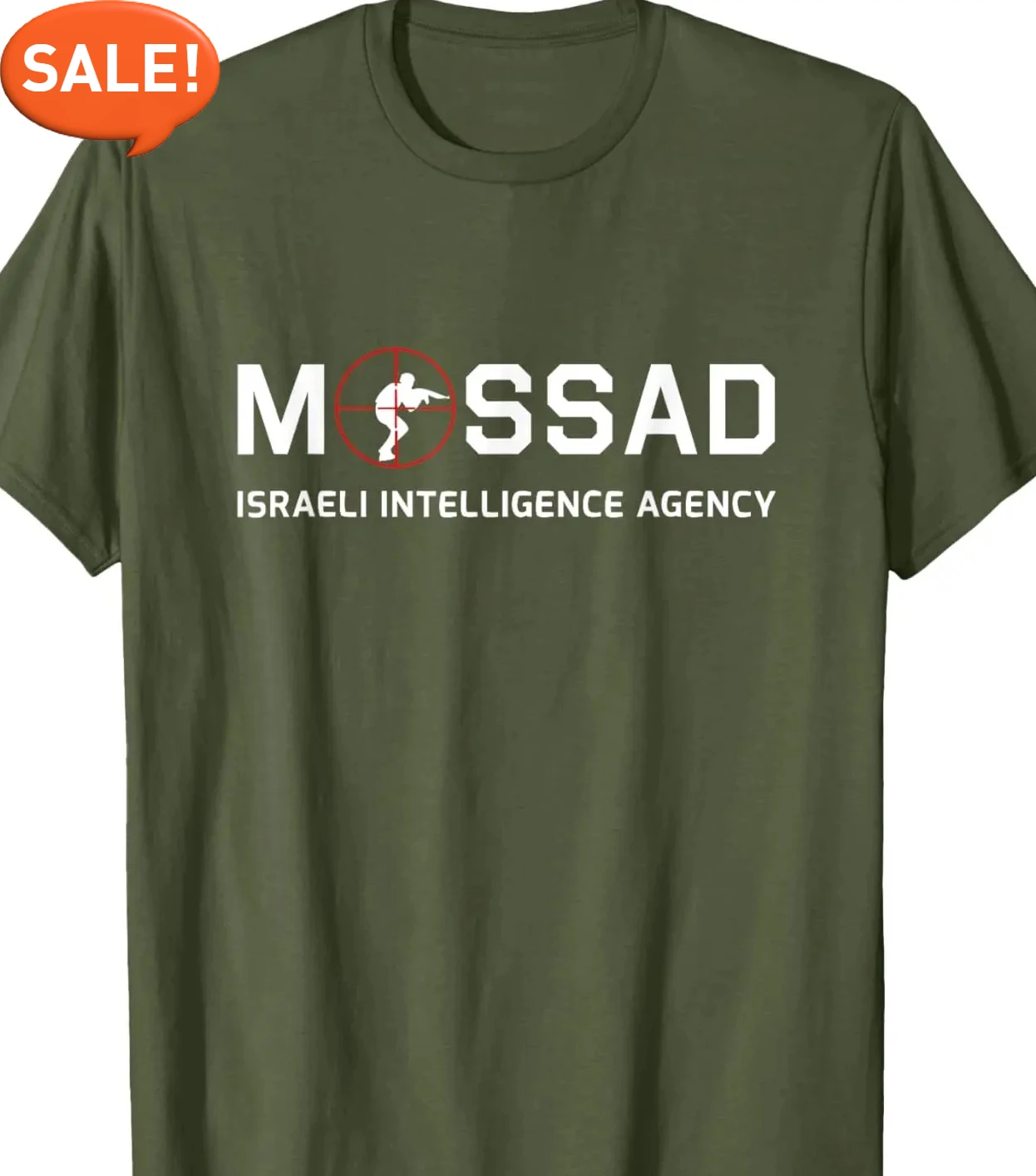 Mossad - Israeli Intelligence Agency - IDF Associate Mosad T-Shirt Short Sleeve Casual 100% Cotton Shirt