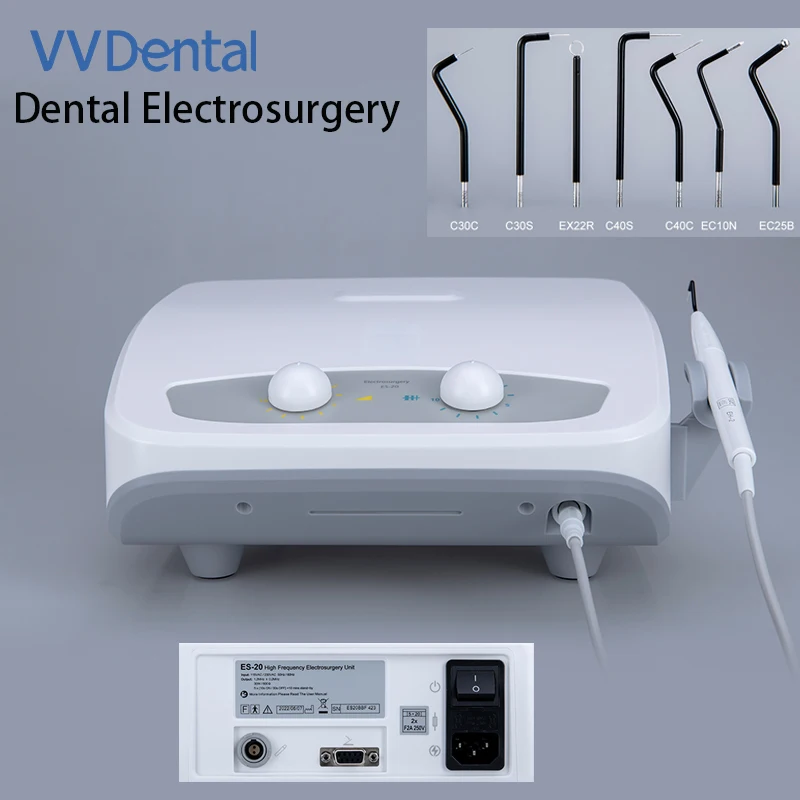 

VVDental 2024 New ES-20 Dental Portable Electrosurgical Unit High Frequency Electric Surgical Scalpel With 7 Electrodes Oral