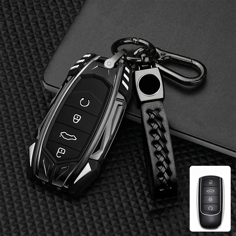 

Zinc Alloy Car Key Case Cover For Chery Tiggo 8Pro 7Plus Arrizo8 Omenda Remote Control Keychain Keyless Interior Accessories