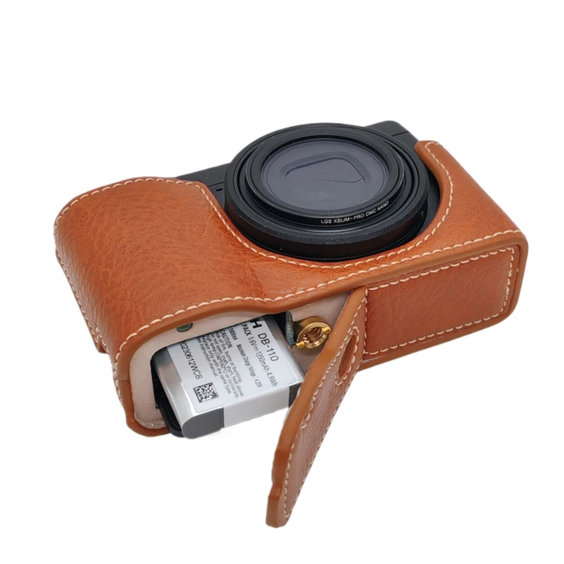 PU Leather Half Body Case For Ricoh GR III GRIIIx GR3 GR3X Protective Bag Bottom Case Camera Grip